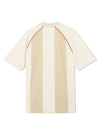 RCB STRIPER TRAVEL POLO T-SHIRT 2026 – SANDAL WHITE