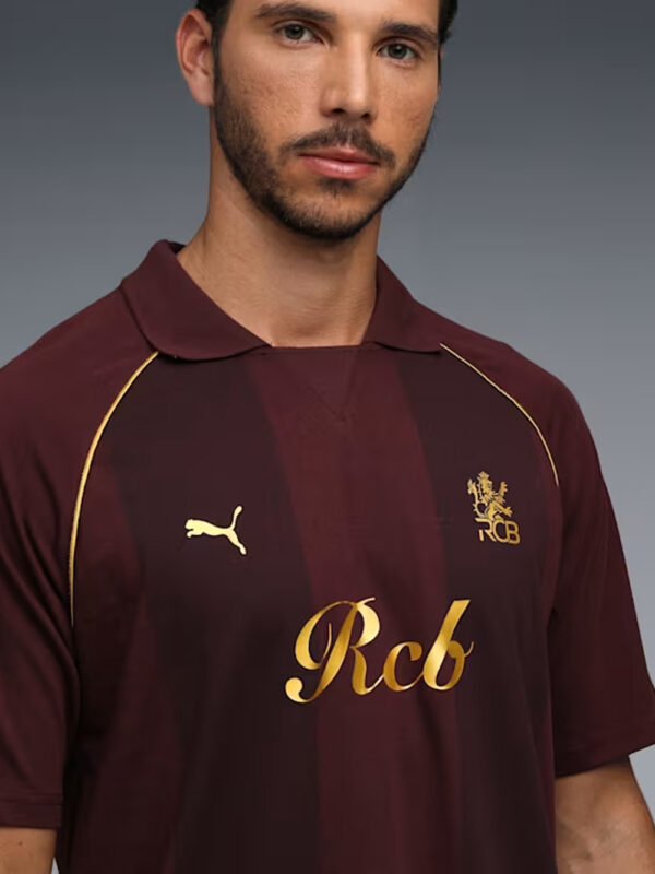 RCB STRIPER TRAVEL POLO T-SHIRT 2026 – MAROON