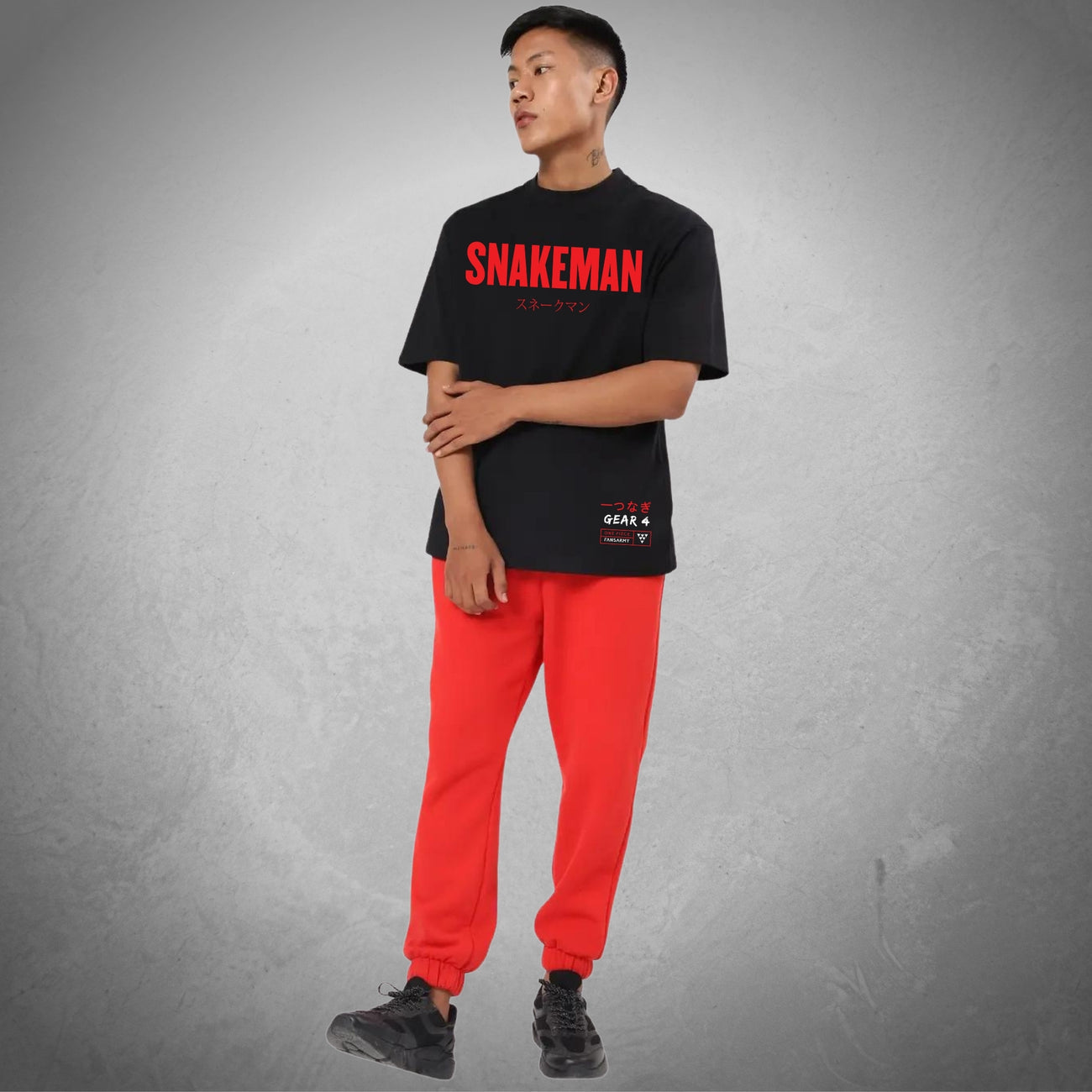 SNAKEMAN OVERSIZED ANIME T-SHIRT