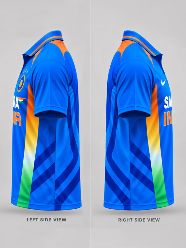 Team India 2011 world cup retro jersey with custom name & number