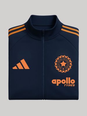 TEAM INDIA JACKET – NAVY AND ORANGE – ZIPPER