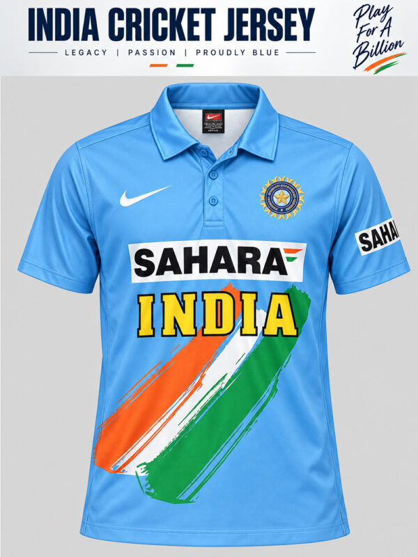 Team India 2003 World cup retro jersey with Custom Name & Number