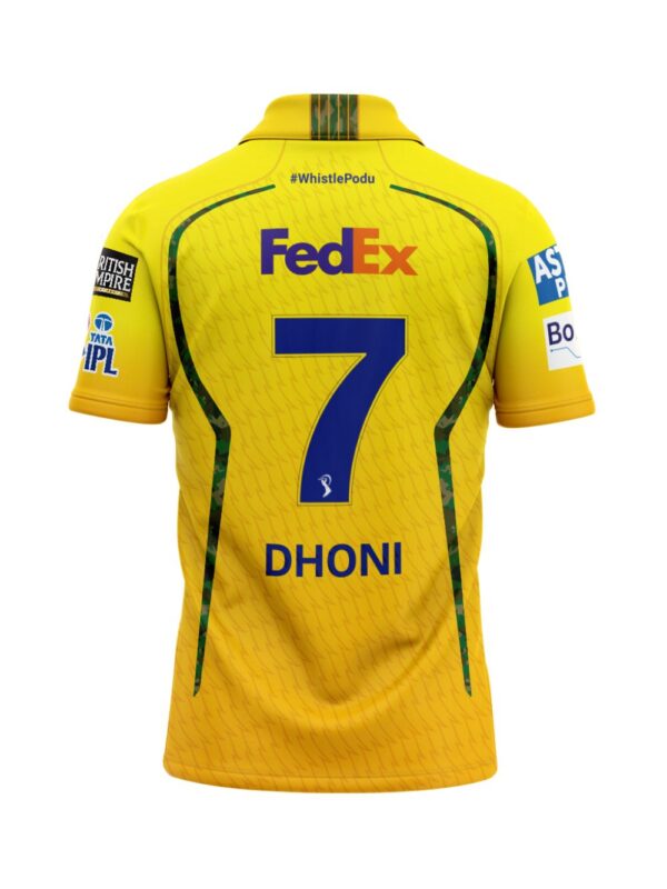 CSK JERSEY 2026 WITH NAME AND NUMBER