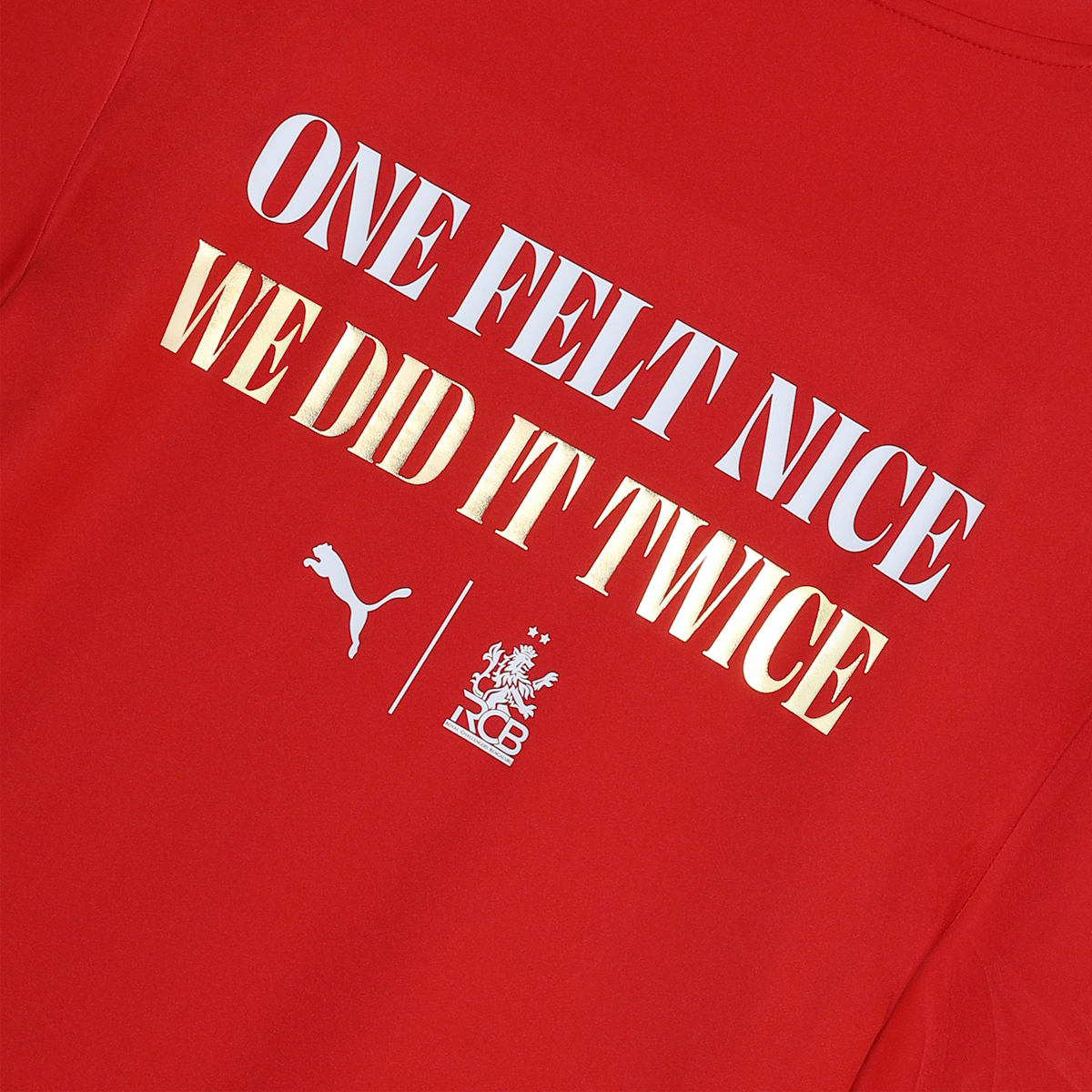 PUMA X RCB 2026 CHAMPION TEE WITH 2 STAR