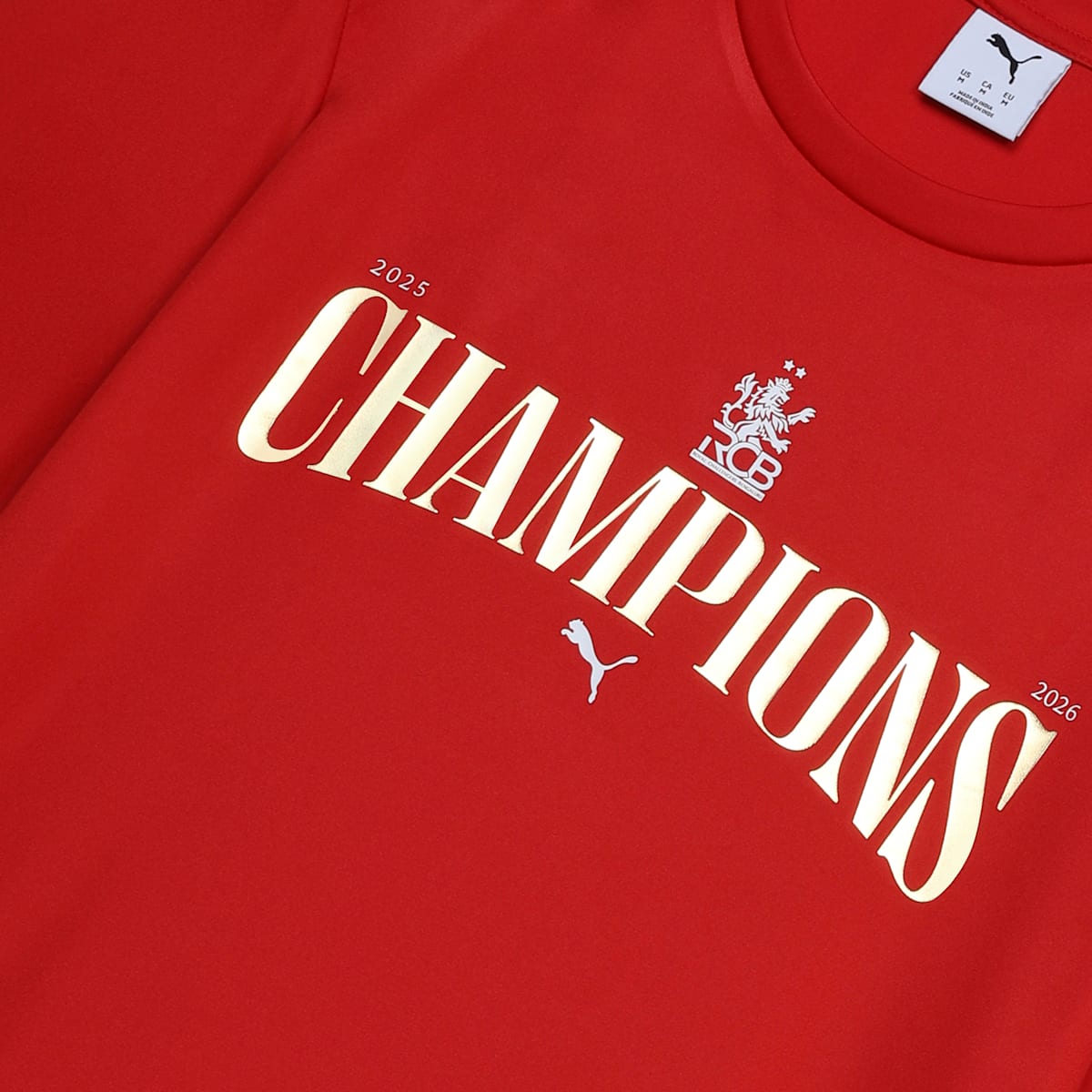 PUMA X RCB 2026 CHAMPION TEE WITH 2 STAR