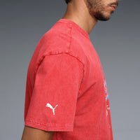 PUMA X RCB 2026 MEN'S PRINTED VINTAGE TEE