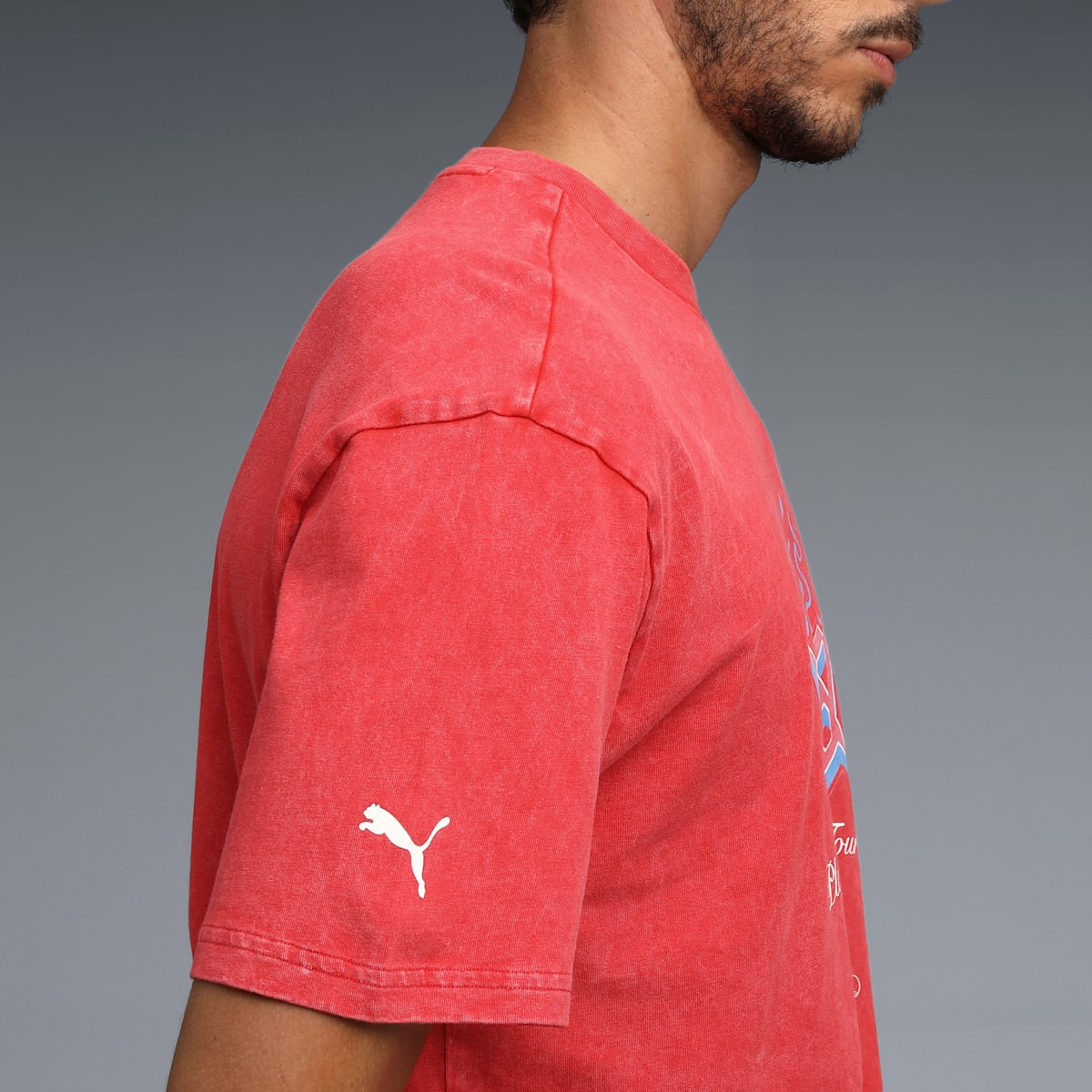 PUMA X RCB 2026 MEN'S PRINTED VINTAGE TEE