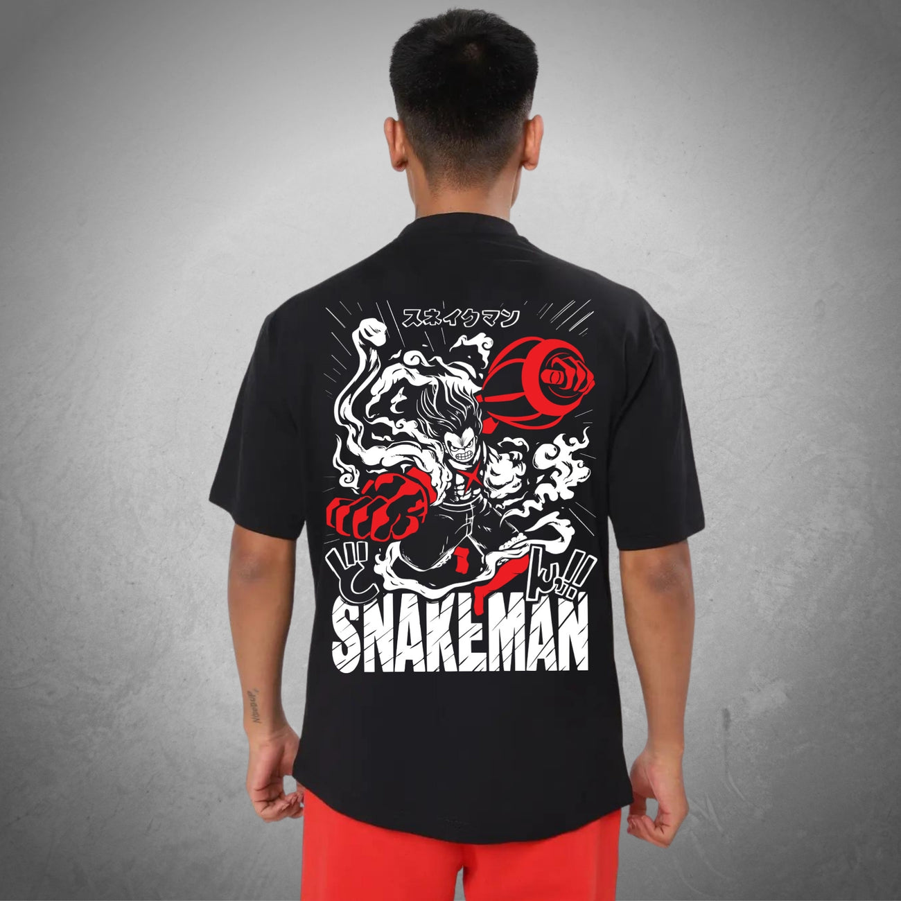 SNAKEMAN OVERSIZED ANIME T-SHIRT