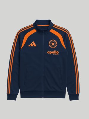 TEAM INDIA JACKET – NAVY AND ORANGE – ZIPPER