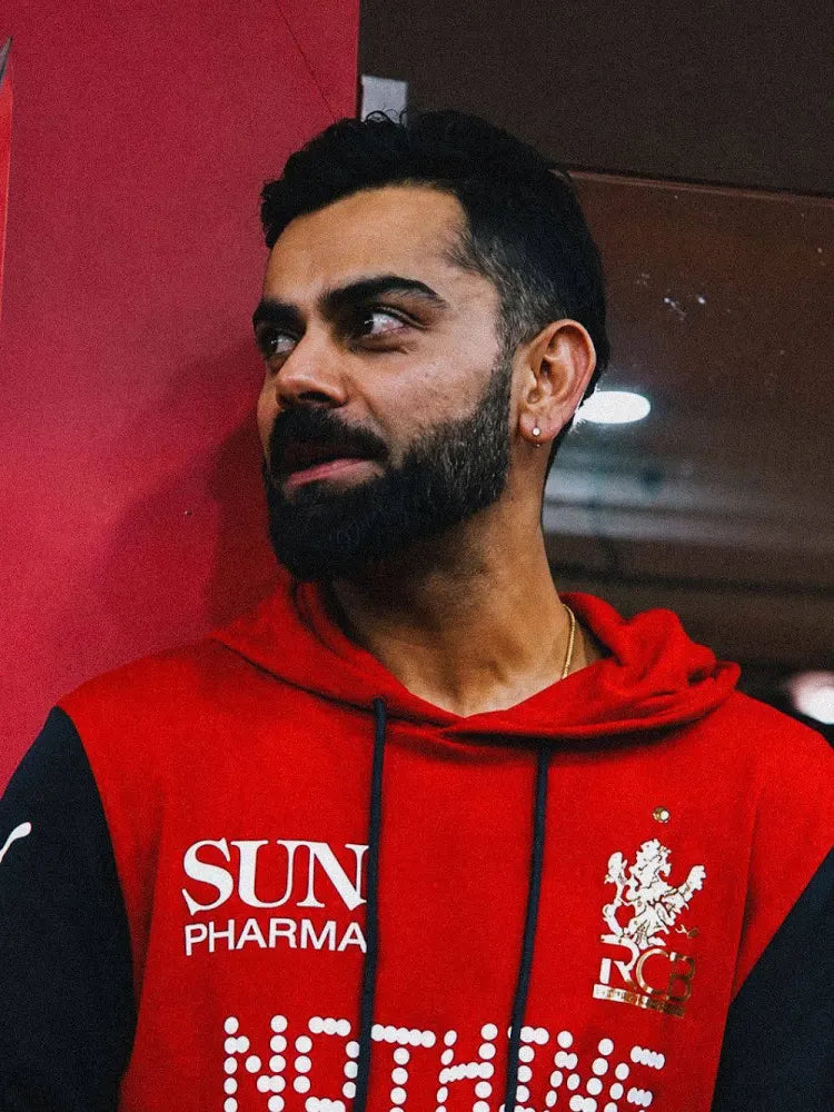 RCB NEW HOODIE 2026 – VIRAT HOODIE RED