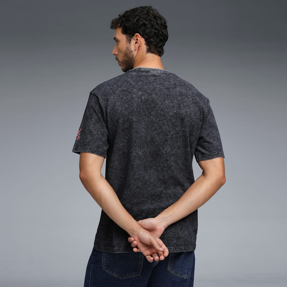 PUMA X RCB 2026 MEN'S PRINTED VINTAGE TEE