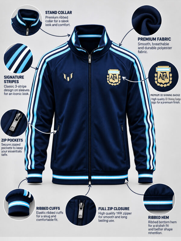 Messi Farewell Jacket 2026 – Premium Edition | Lionel Messi Football Jacket
