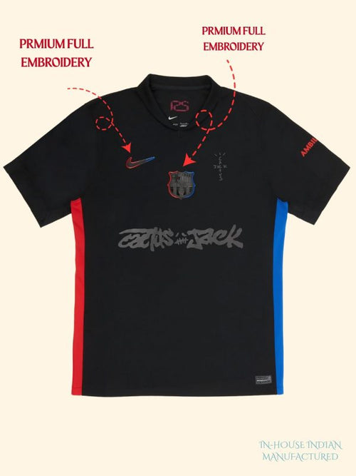 Barcelona Travis Scott Edition Black Away Jersey 2024-25