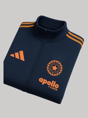 TEAM INDIA JACKET – NAVY AND ORANGE – ZIPPER