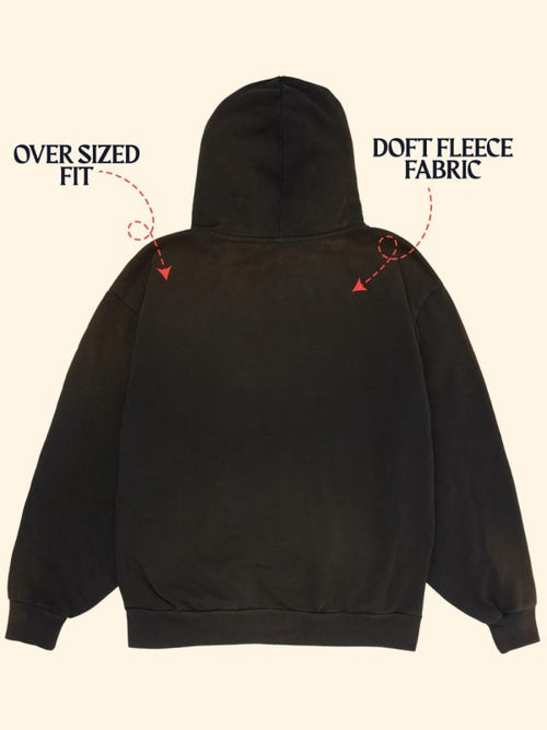 Barcelona Travis Scott Hoodie Oversized Acid Wash Premium