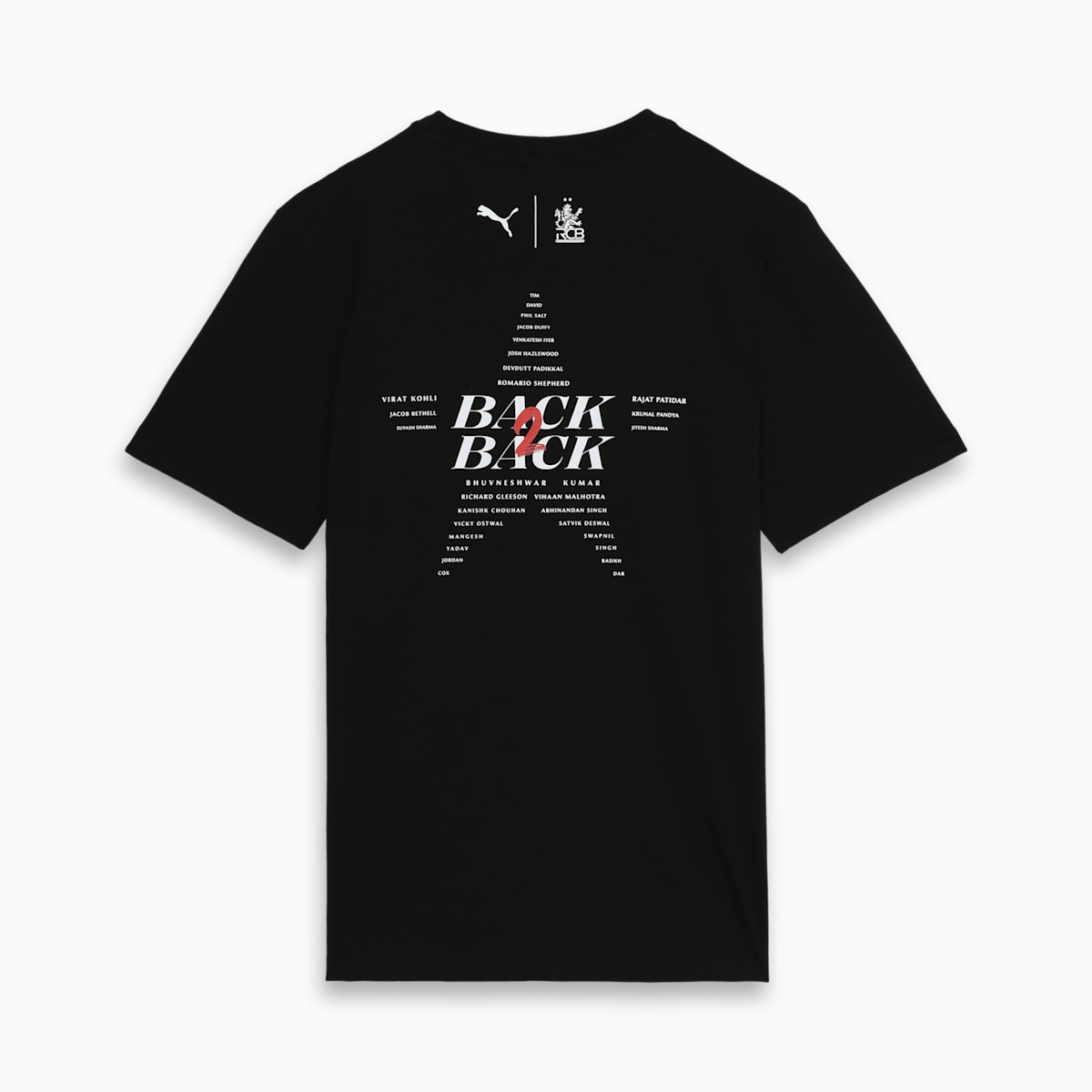 RCB CHAMPIONS T SHIRT 2026 – BLACK – 100% COTTON