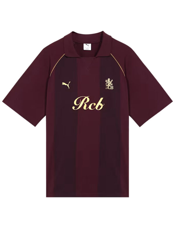 RCB STRIPER TRAVEL POLO T-SHIRT 2026 – MAROON