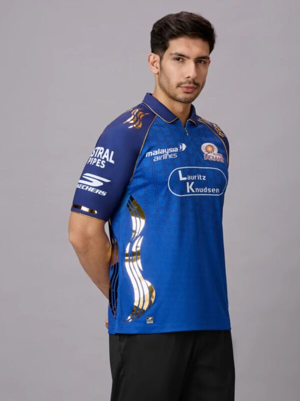 MUMBAI INDIANS JERSEY 2026 WITH NAME AND NUMBER – PREMIUM SHINING GOLDEN