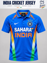 Team India 2011 world cup retro jersey with custom name & number