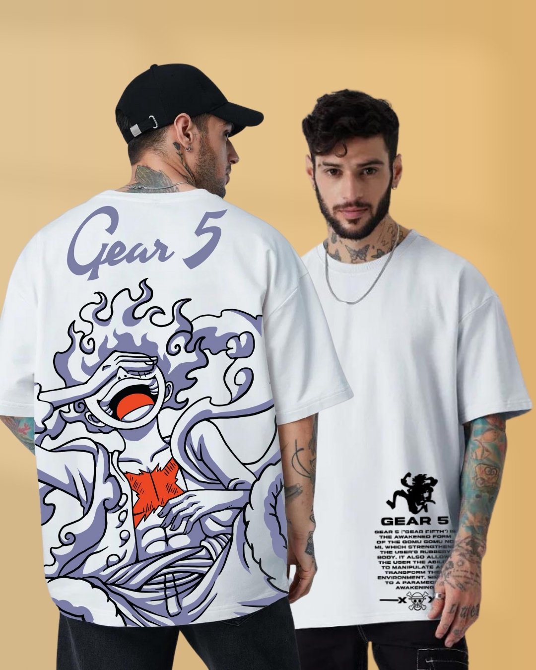 THE GEAR 5 OVERSIZED ANIME T-SHIRT