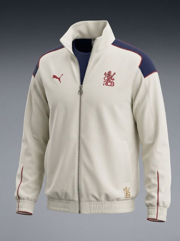 RCB White Jacket 2026 – Virat Kohli Fan Edition Jacket | STRX