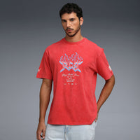 PUMA X RCB 2026 MEN'S PRINTED VINTAGE TEE